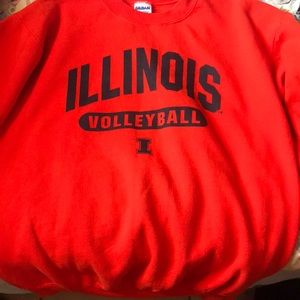 Orange volleyball sweatshirt